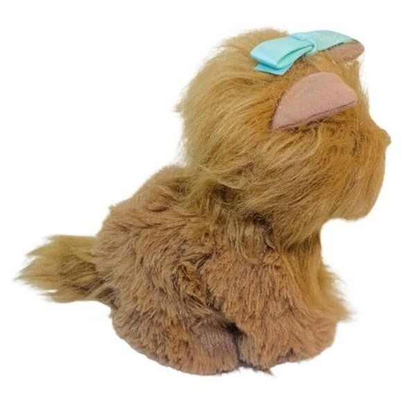 Cute Toy Cup Yorkie Terrier Plush Puppy Dog with Blue Bow  Stuffed Animal Toy 7" - Picture 3 of 6